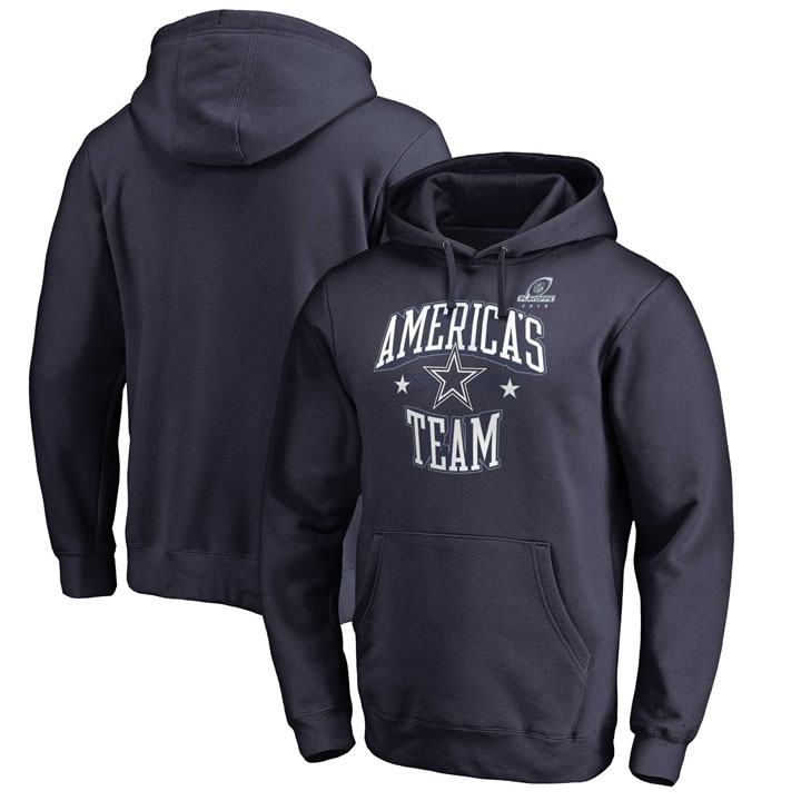 Men's Cowboys Navy 2018 NFL Playoffs America's Team Pullover Hoodie,We sell and wholesale Men's Cowboys Navy 2018 NFL Playoffs America's Team Pullover Hoodie on line form chian!